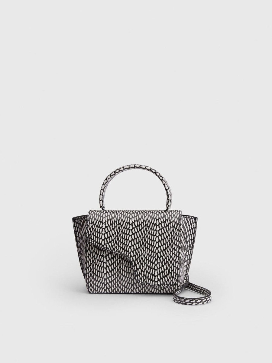 ATP Atelier Montalcino Printed Graphic Snake Nappa Mini Handbag | Handbags