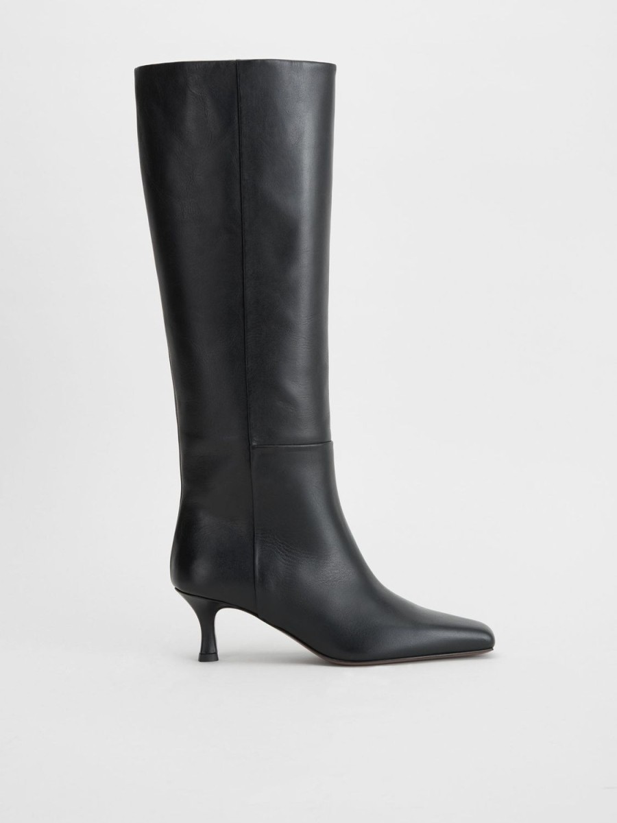 ATP Atelier Pieve Leather Knee High Boots | Icon Shoes