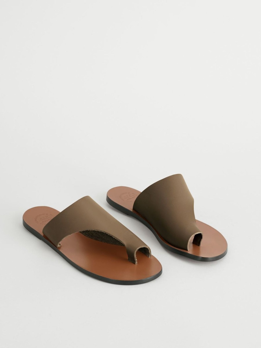 ATP Atelier Rosa Leather Cutout Sandals | Sandals