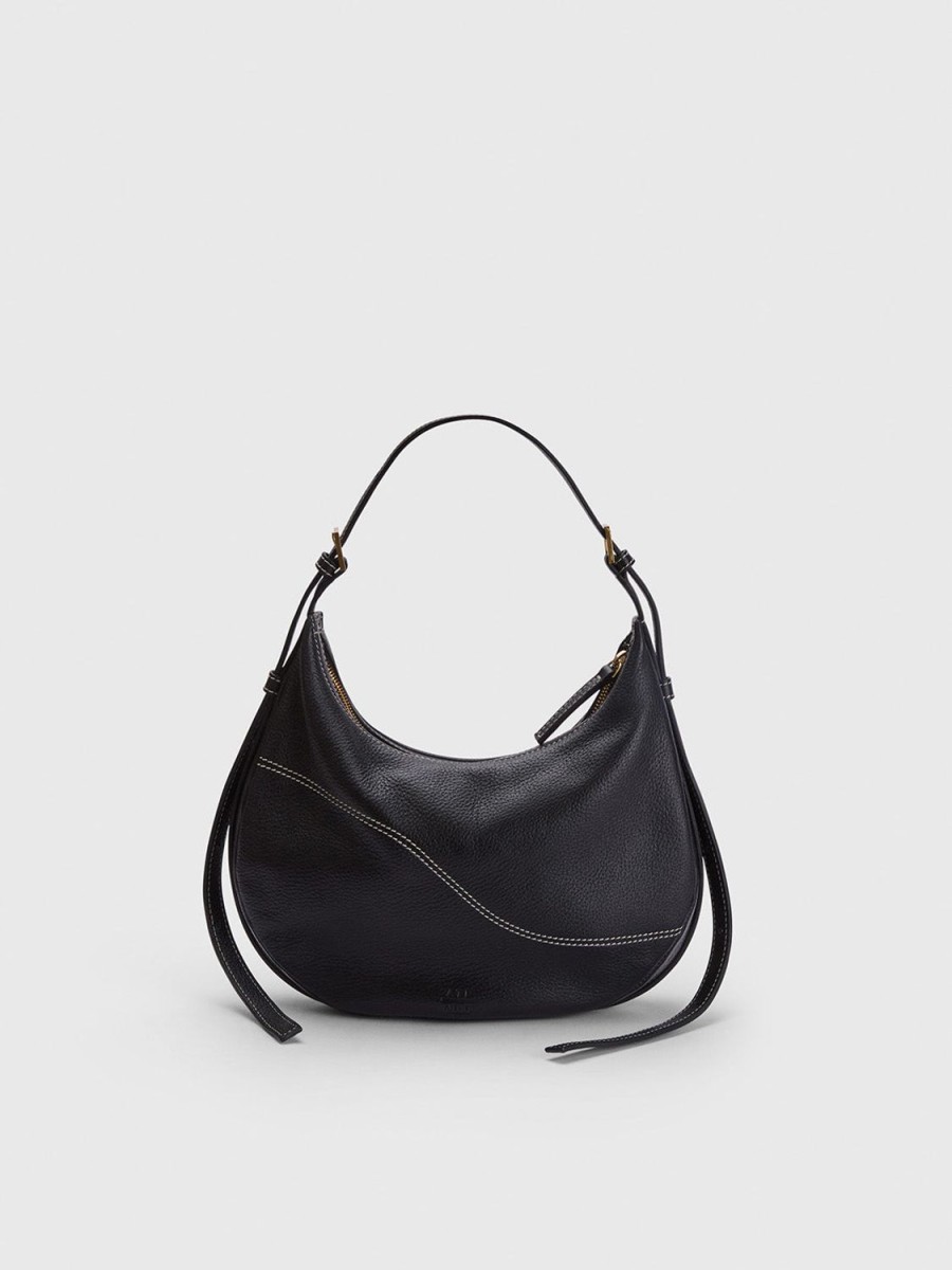 ATP Atelier Liveri Grained Leather Small Hobo Bag | Icon Bags