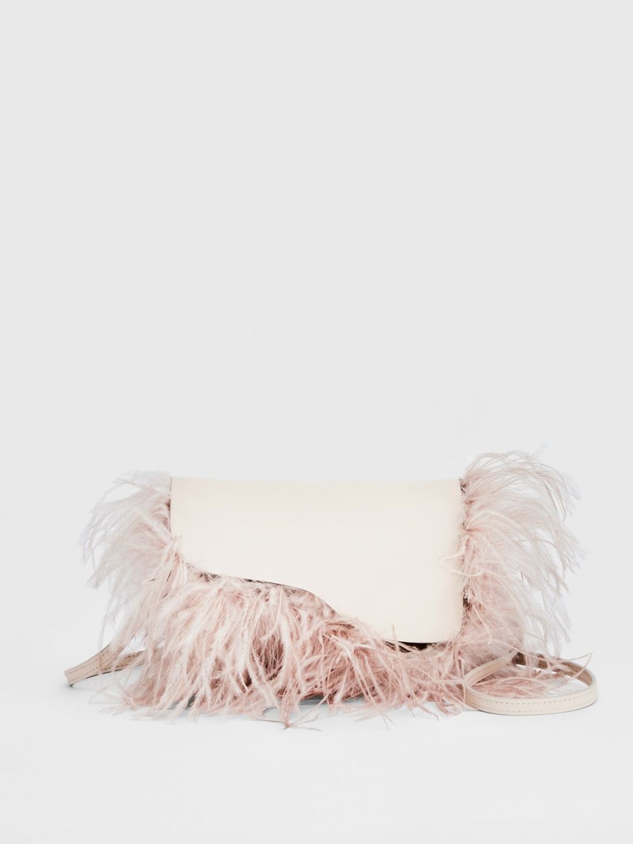 ATP Atelier Scarlino Nappa/Feathers Pouch Bag | Crossbody Bags