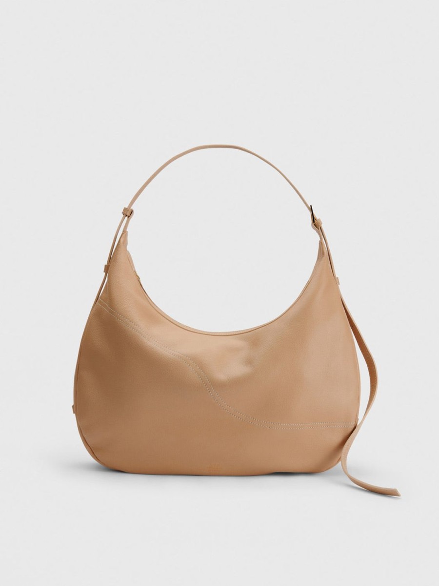 ATP Atelier Potenza Grained Leather Large Hobo Bag | Crossbody Bags