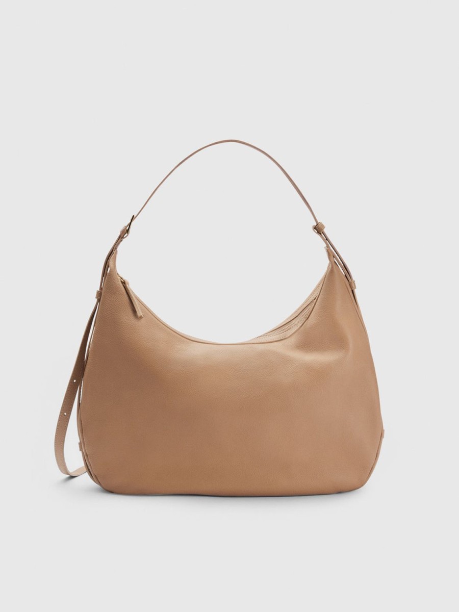 ATP Atelier Potenza Grained Leather Large Hobo Bag | Crossbody Bags