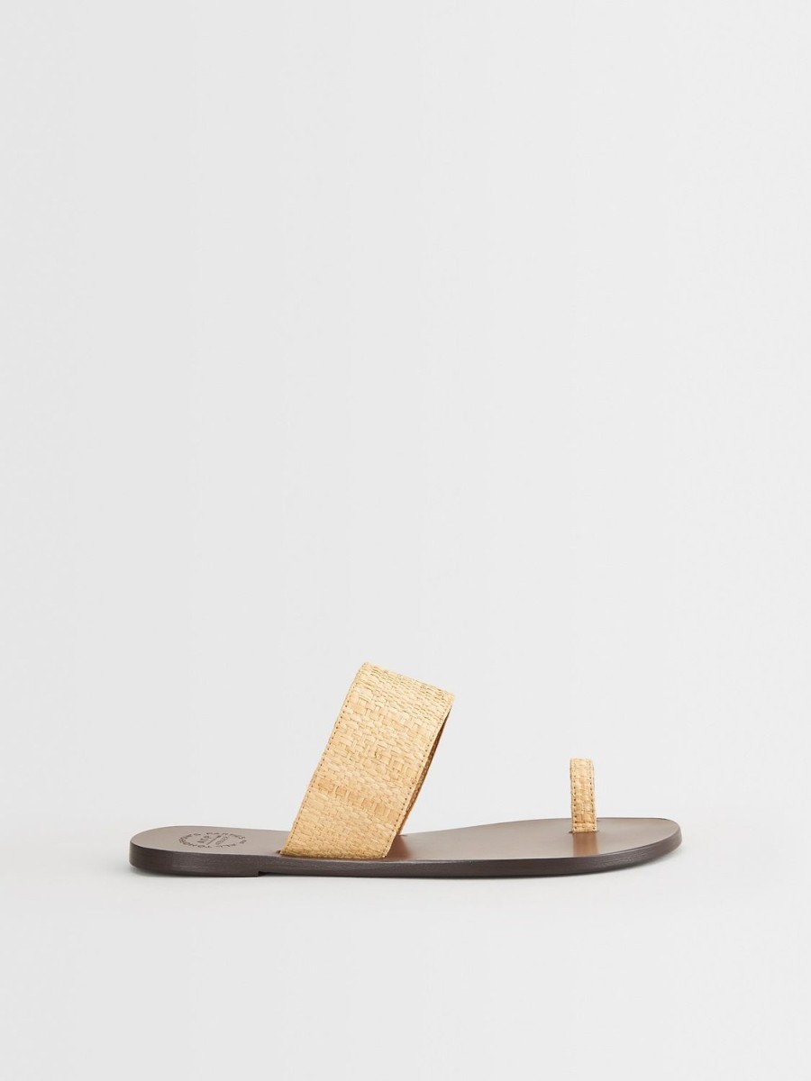 ATP Atelier Astrid Raffia Flat Sandals | Sandals