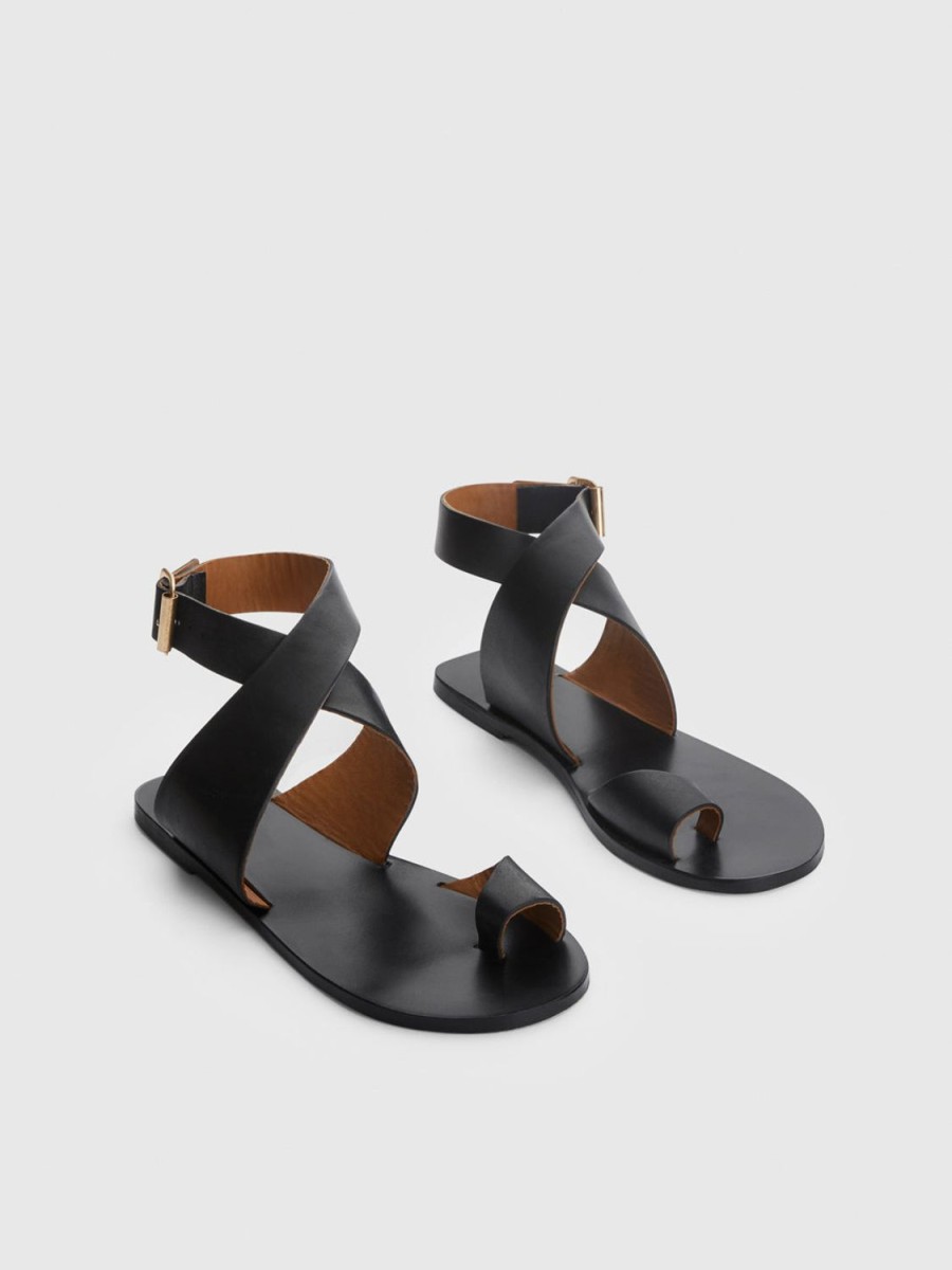 ATP Atelier Montagano Leather Flat Sandals | Sandals