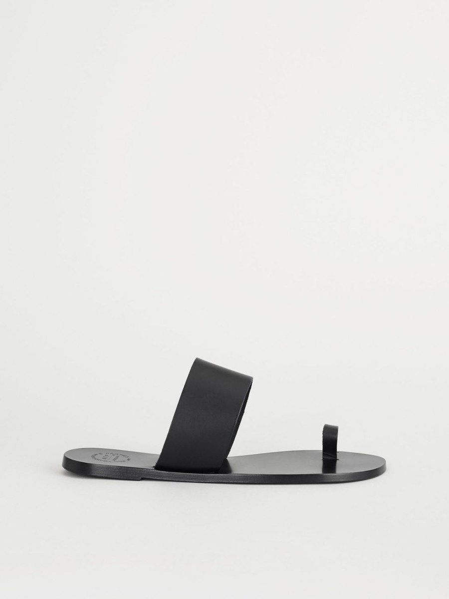 ATP Atelier Astrid Leather Flat Sandals | Icon Shoes