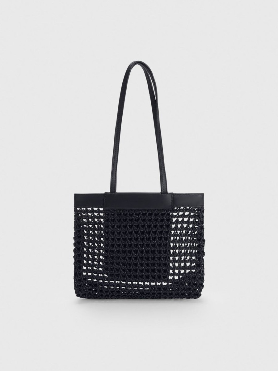 ATP Atelier Morino Raffia/Leather Tote Bag | Tote Bags