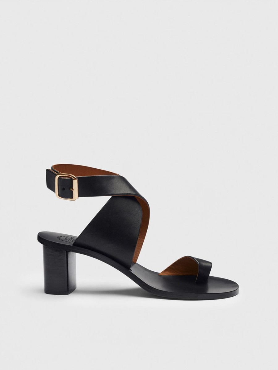 ATP Atelier Gildone Leather Ankle Strap Heels | Sandals