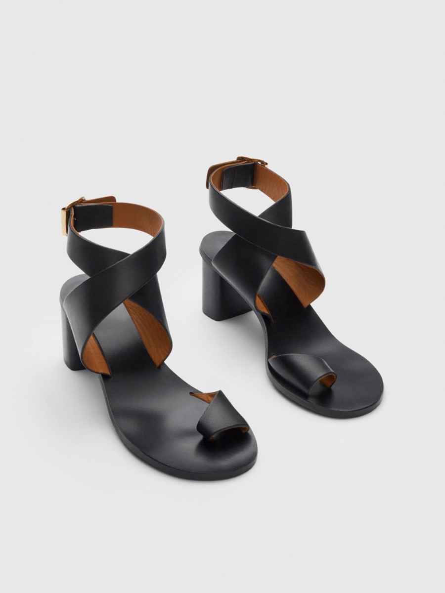 ATP Atelier Gildone Leather Ankle Strap Heels | Sandals