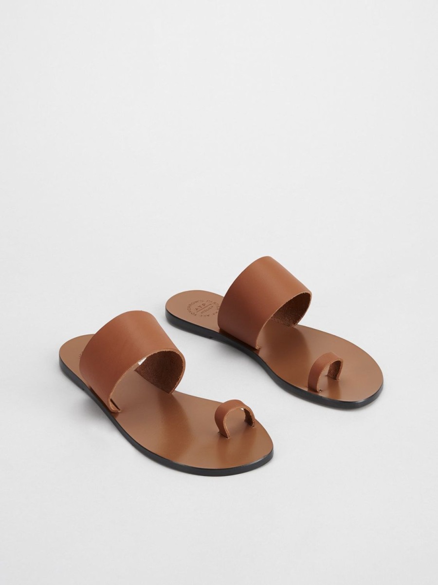 ATP Atelier Astrid Leather Flat Sandals | Sandals