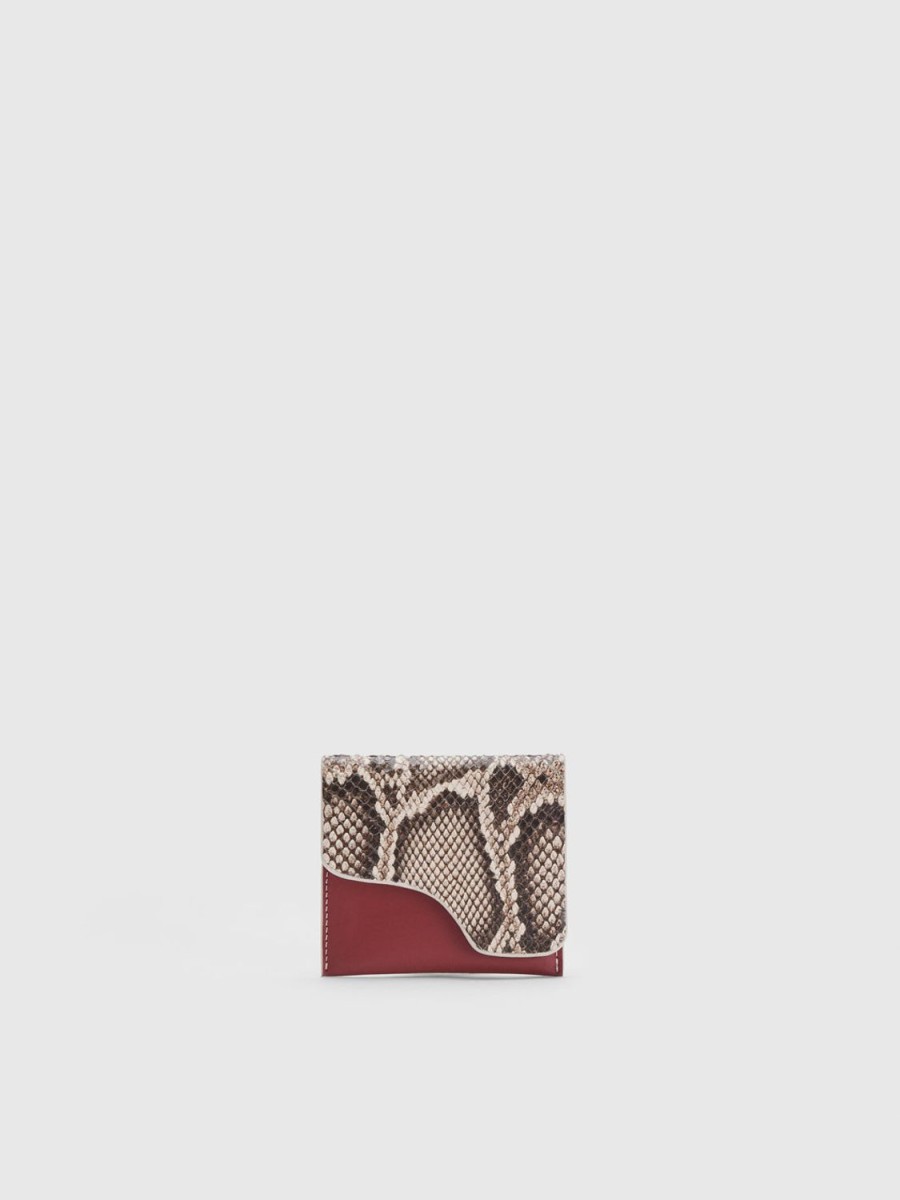 ATP Atelier Olba Printed Snake/Leather Wallet | Small Leather Goods