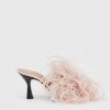 ATP Atelier Costanza Feathers/Leather Heeled Sandals | Sandals