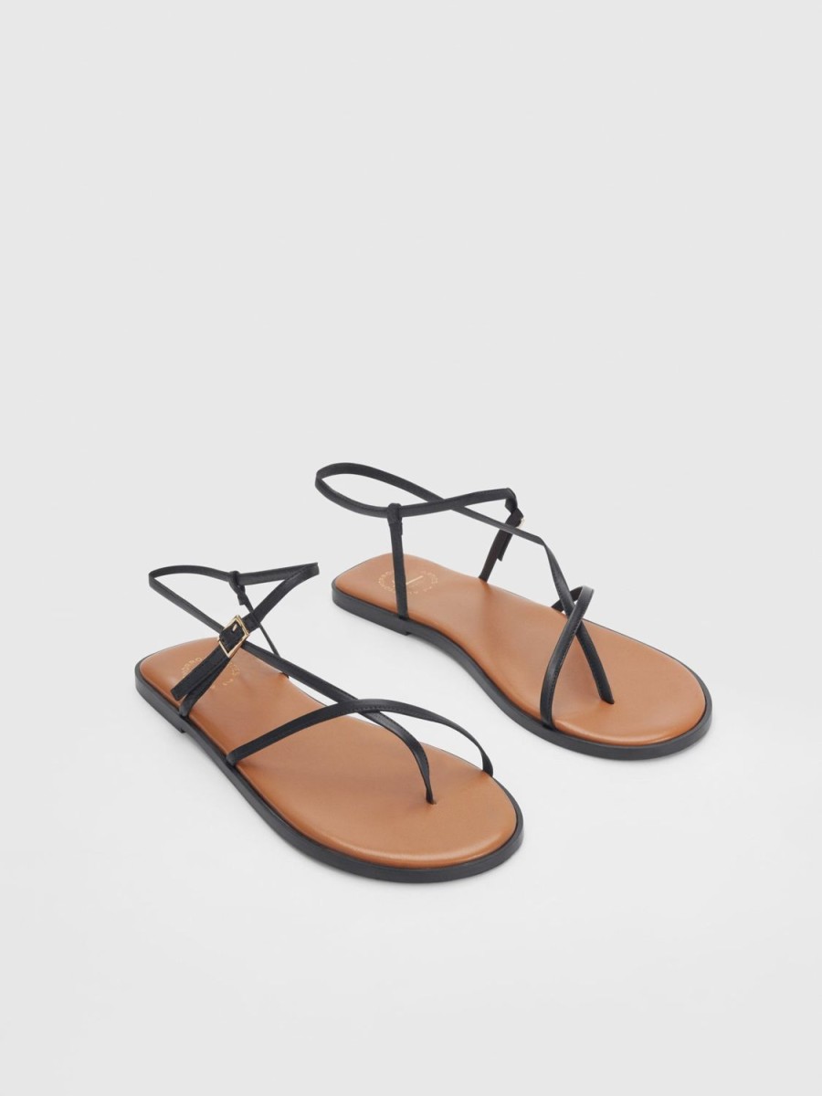 ATP Atelier Capri Nappa Flat Sandals | Icon Shoes