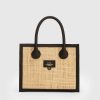 ATP Atelier Scario Raffia/Leather Mini Handbag | Handbags