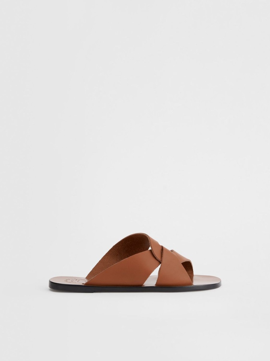 ATP Atelier Allai Leather Flat Sandals | Sandals