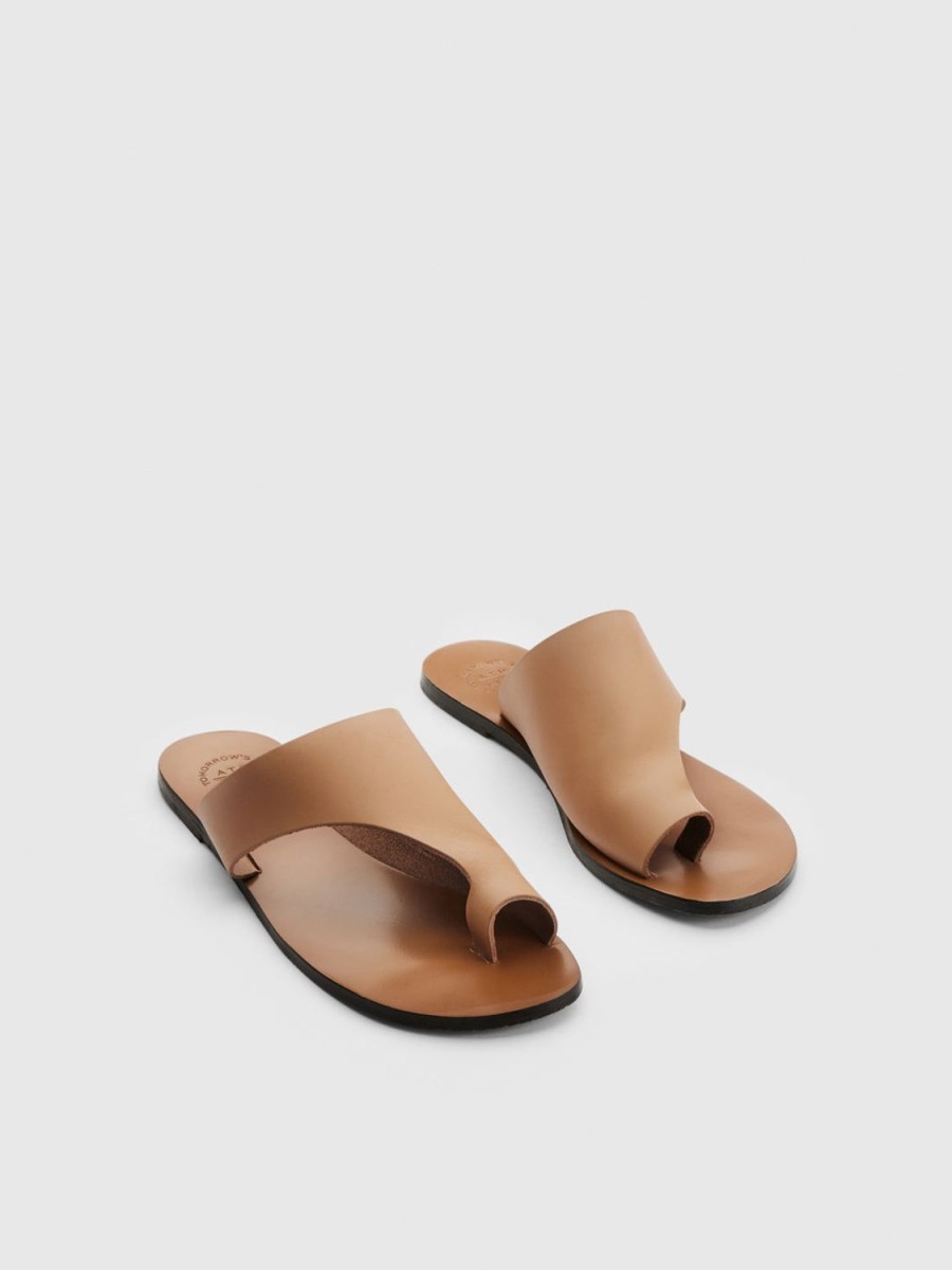 ATP Atelier Rosa Leather Cutout Sandals | Sandals