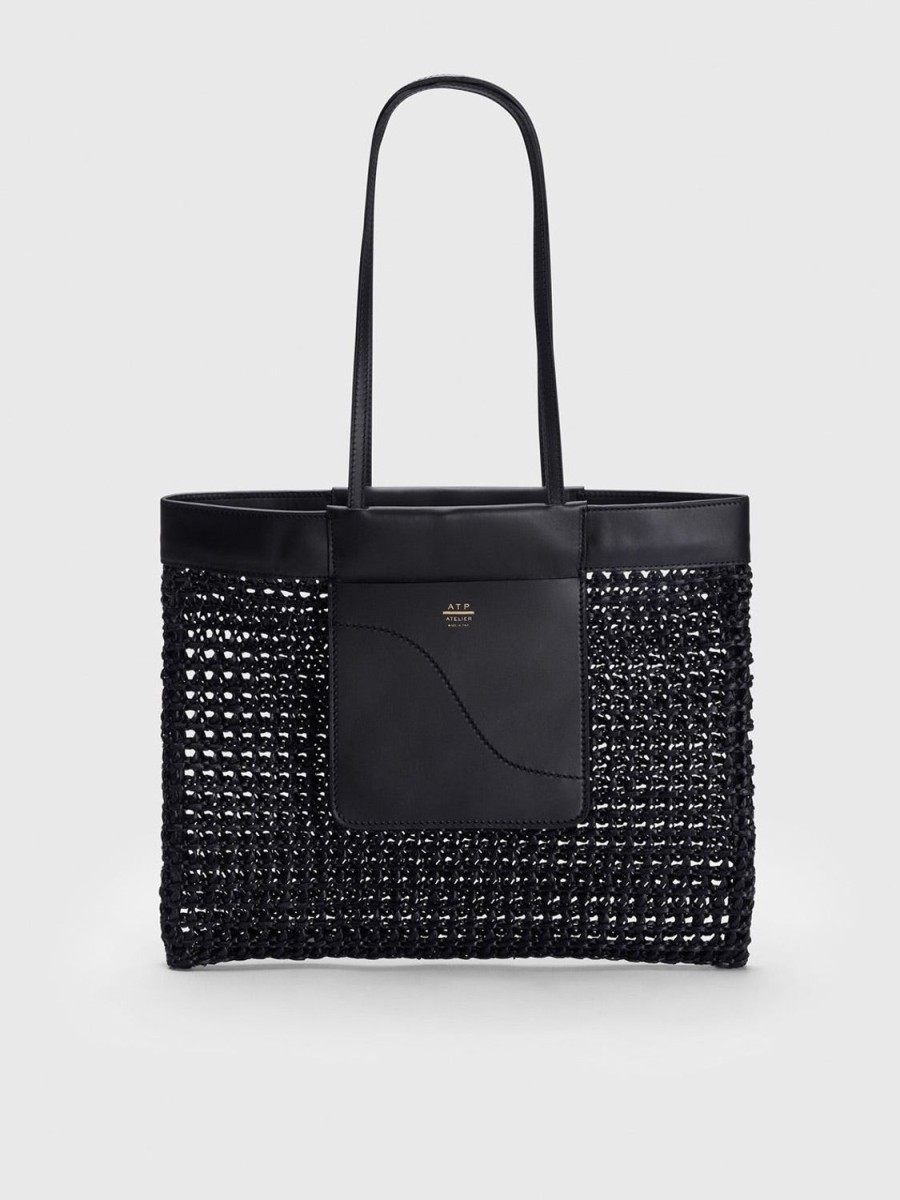 ATP Atelier Margani Raffia/Leather Tote Bag | Tote Bags