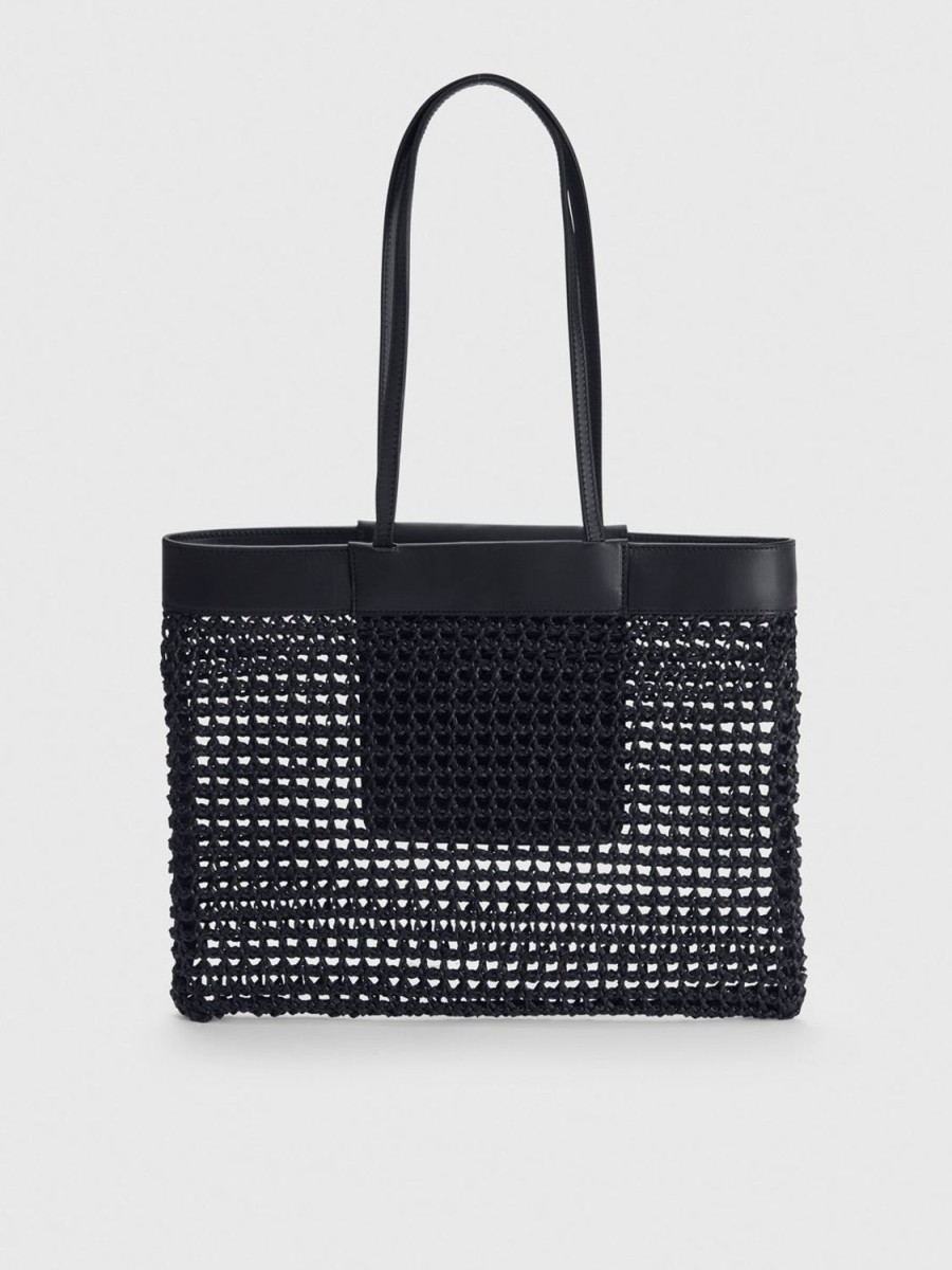 ATP Atelier Margani Raffia/Leather Tote Bag | Tote Bags