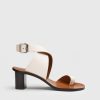 ATP Atelier Gildone Leather Ankle Strap Heels | Sandals