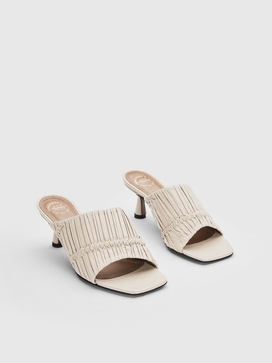 ATP Atelier Caserta Nappa Plisse Heeled Sandals | Sandals