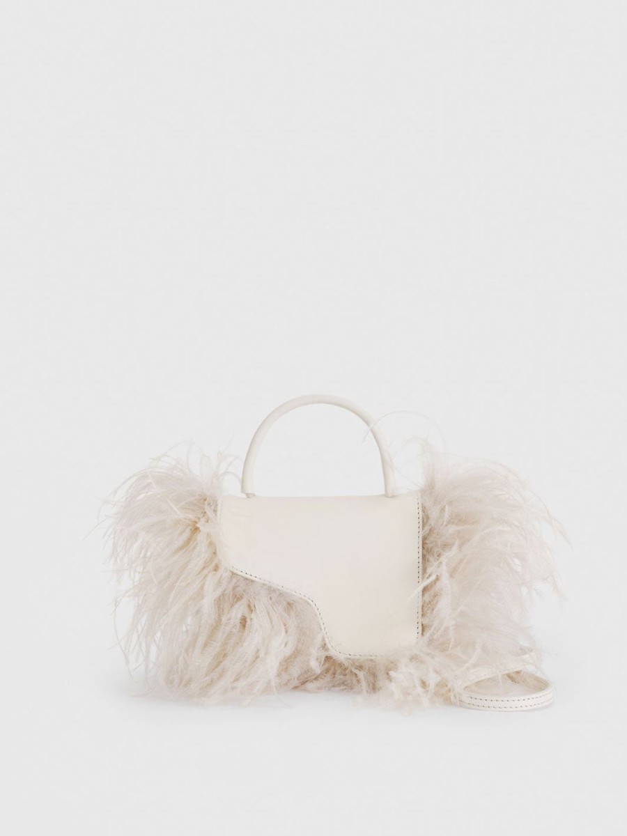 ATP Atelier Montalcino Leather/Feathers Mini Handbag | Crossbody Bags