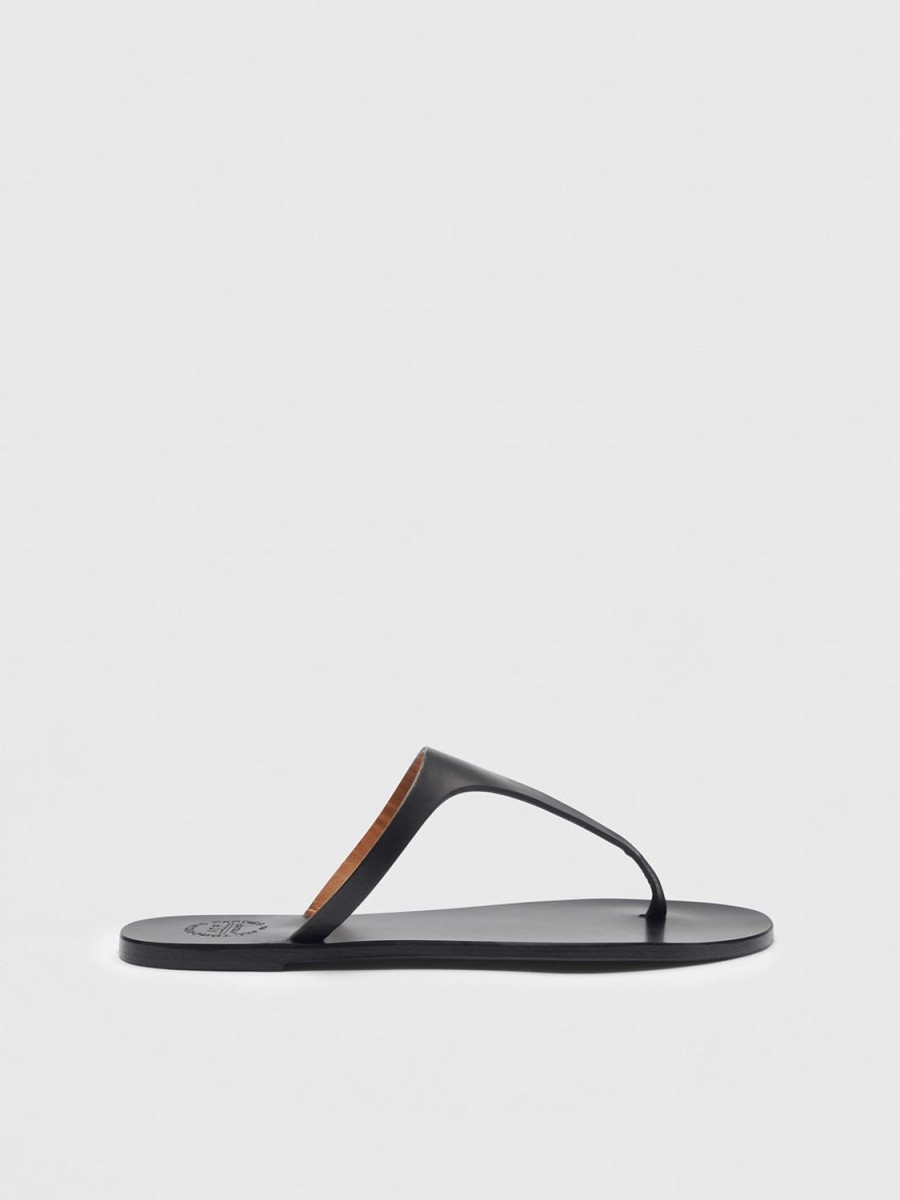 ATP Atelier Pesche Leather Flat Sandals | Sandals