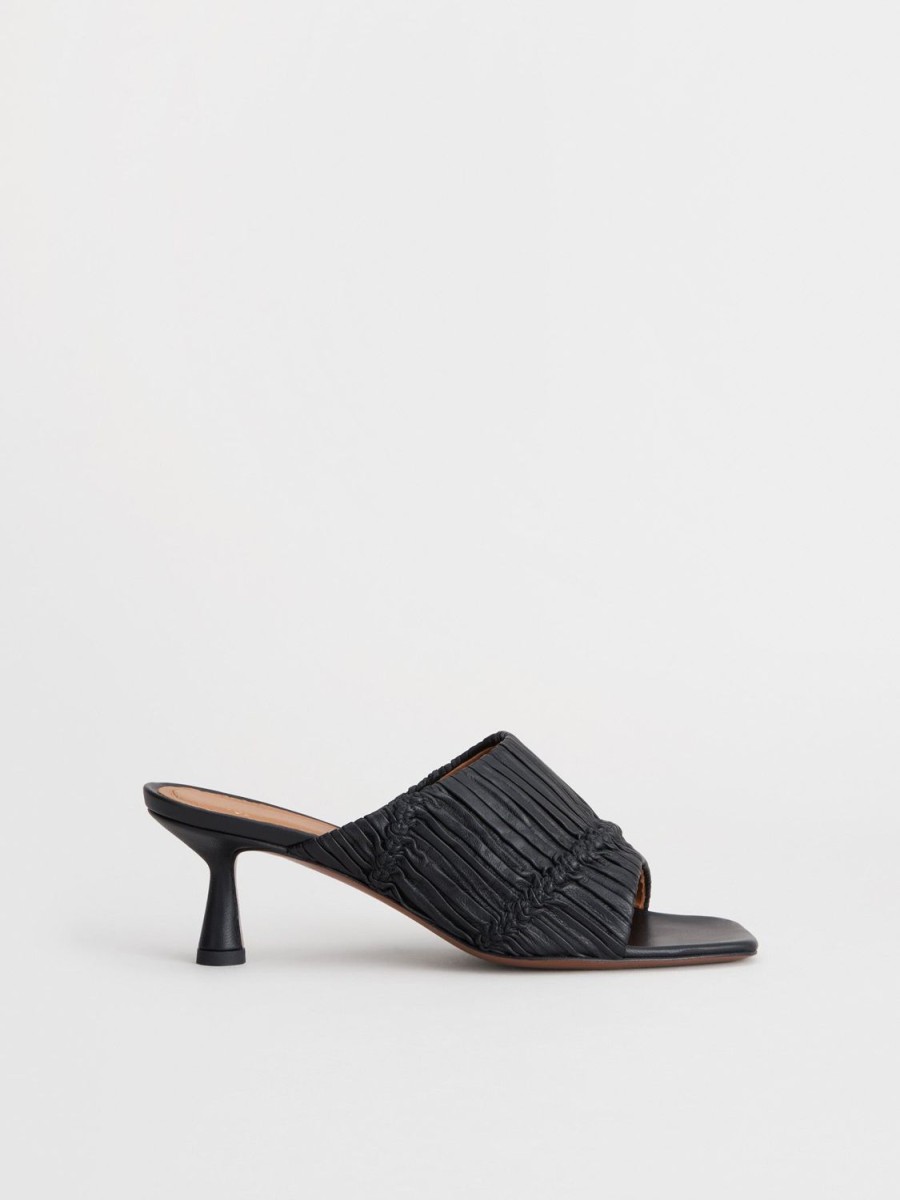 ATP Atelier Caserta Nappa Plisse Heeled Sandals | Sandals