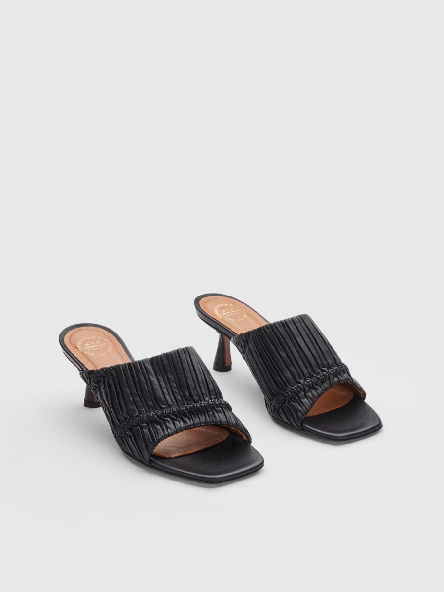 ATP Atelier Caserta Nappa Plisse Heeled Sandals | Sandals