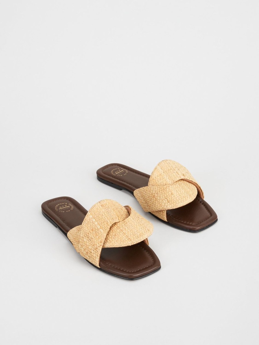 ATP Atelier Capurso Raffia Flat Sandals | Sandals