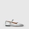 ATP Atelier Petina Metallic Leather Mary Jane Flats | Flats