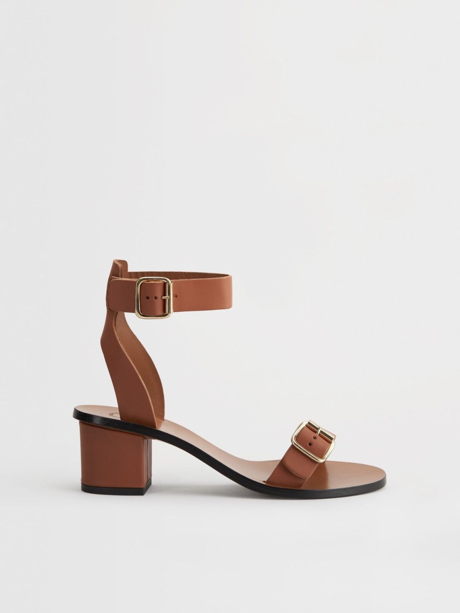 ATP Atelier Carmen Leather Ankle Strap Heels | Sandals