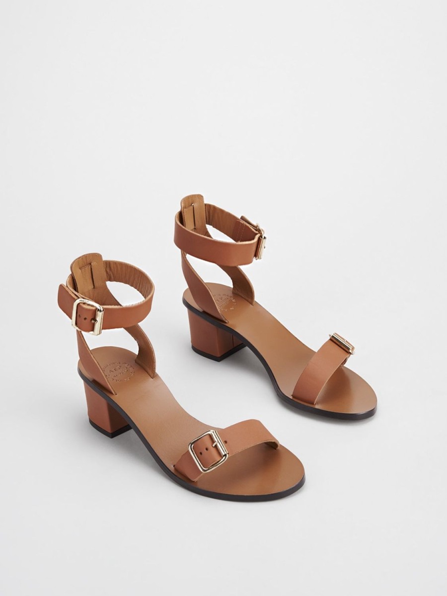 ATP Atelier Carmen Leather Ankle Strap Heels | Sandals